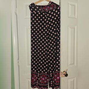 NWOT- CUSTOM-MADE WIDE LEG PALAZZO PANTS: BUTTERY SOFT YOGA WAISTBAND Size M